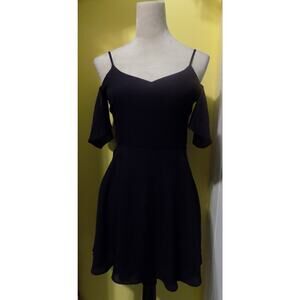 B.Darlin V-Neck Off the Shoulder Dress